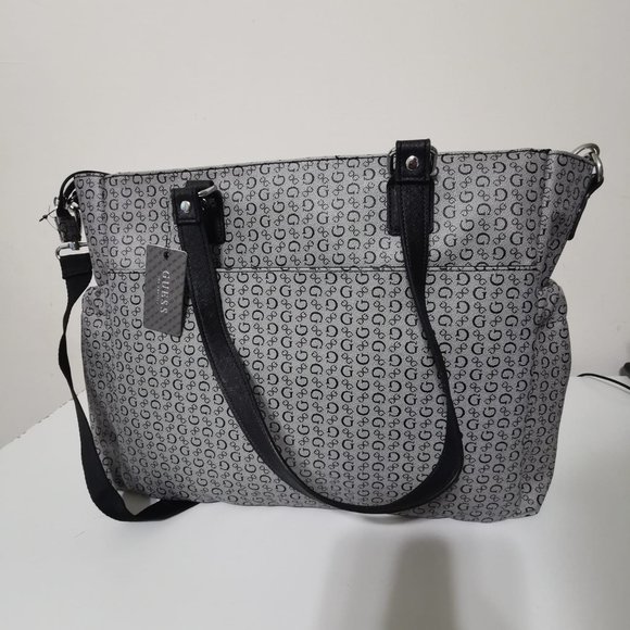 Guess Diaper Bag / Travel Bag | Color: Gray-black | Size large - Picture 10 of 11